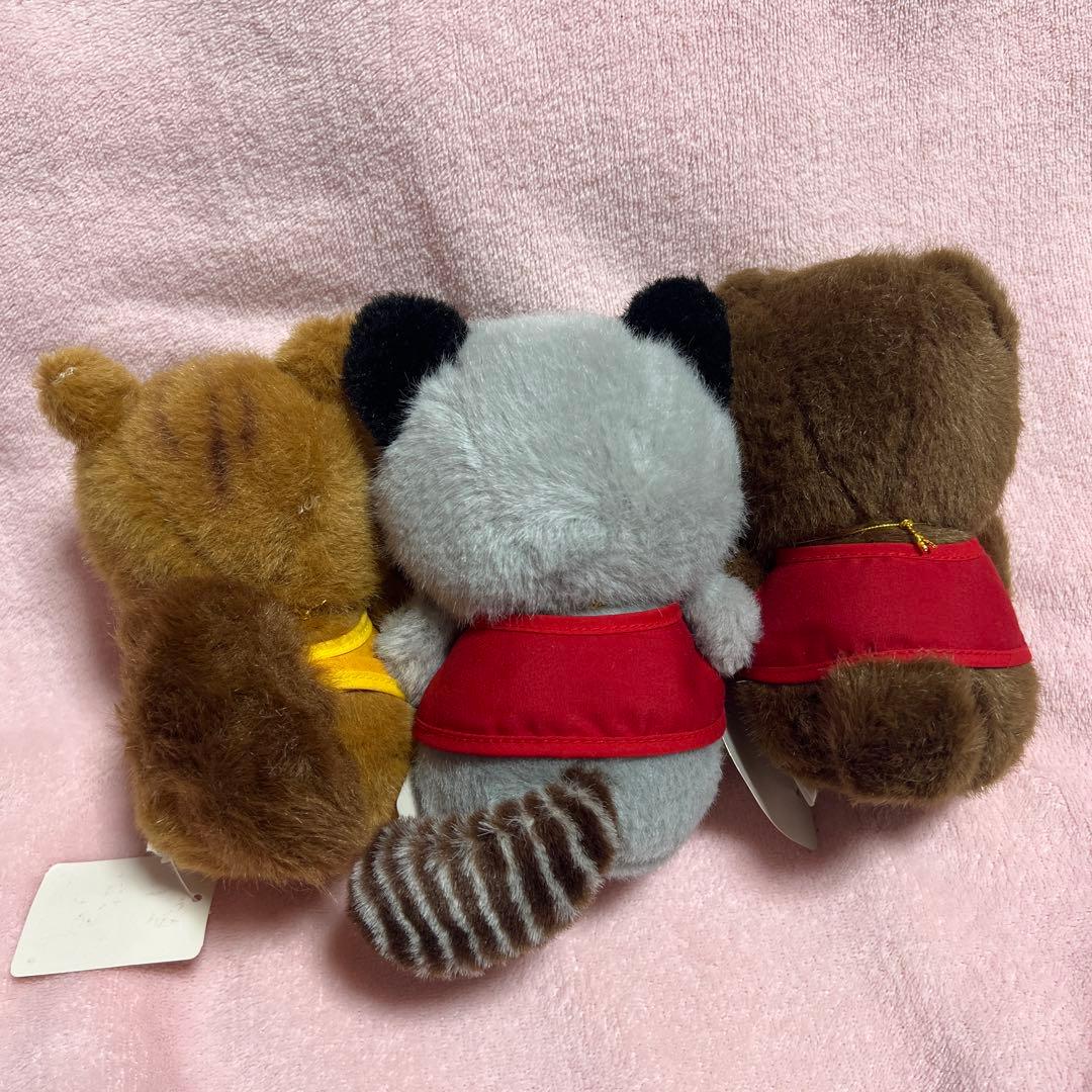 昭和レトロ　どんぐりCLUB ファースト社　リス　クマ　アライグマ　当時物