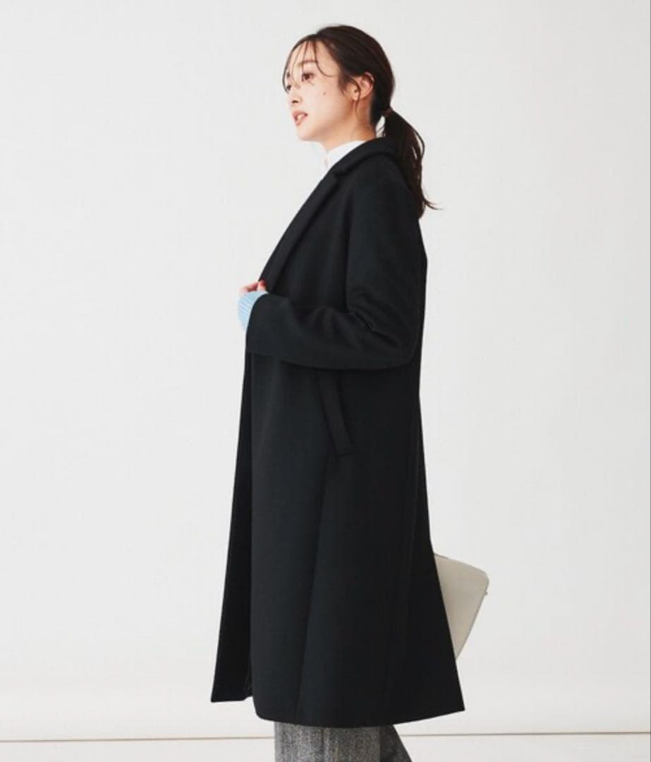 だじぇいUNTITLED チェスターコート2024年黒ロングコート