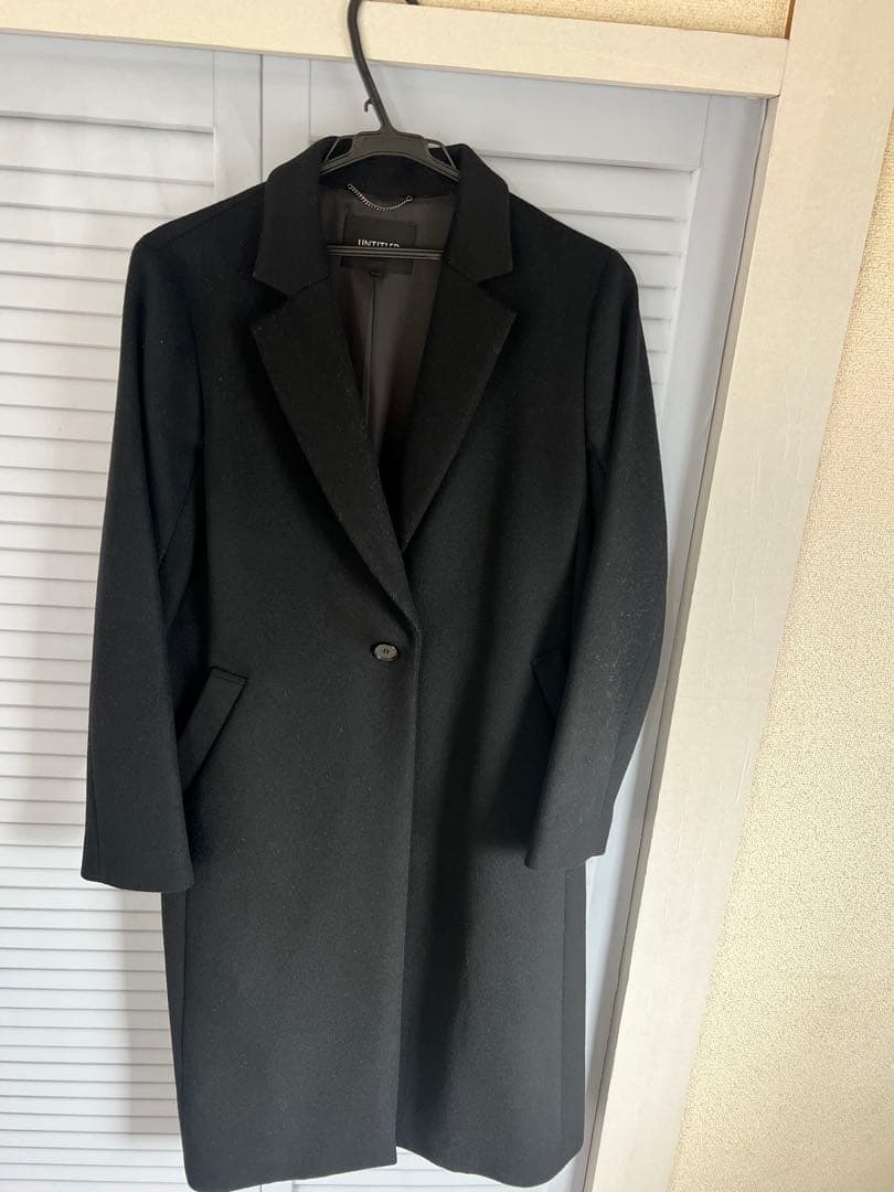 だじぇいUNTITLED チェスターコート2024年黒ロングコート