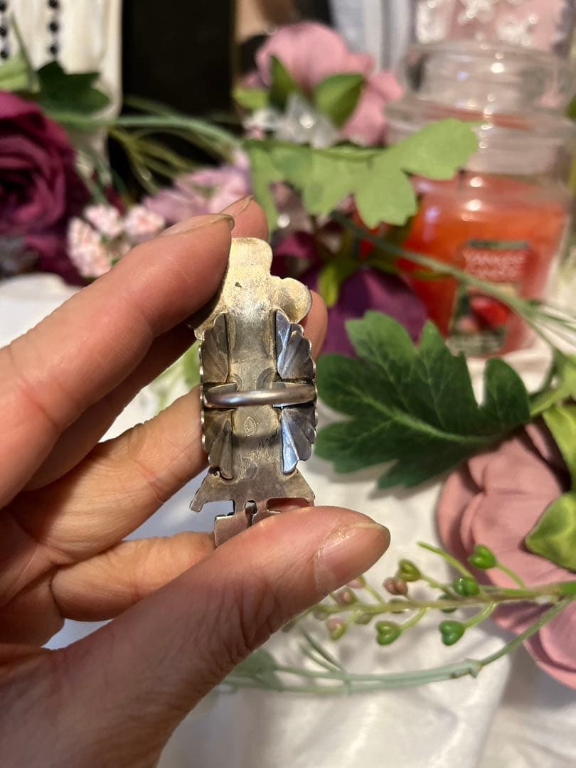 ターコイズ シルバー インディアンサンダンスリング