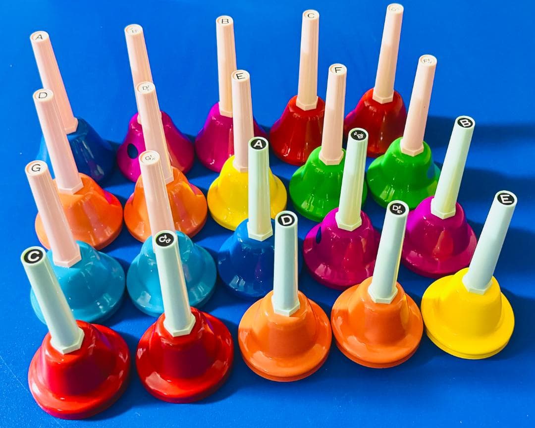 内田洋行ミュージックベルMB-C 20音（おまけ：ハッピーバースデイの楽譜）