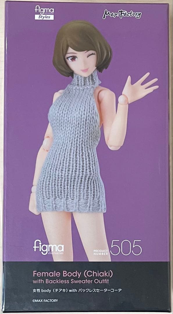 【未開封】figma 女性body チアキ with バックレスセーターコーデ