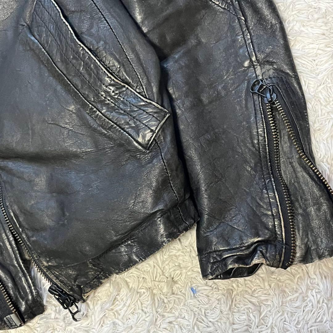 Y2K grunge お兄系 平成初期 変形 leather jacket M