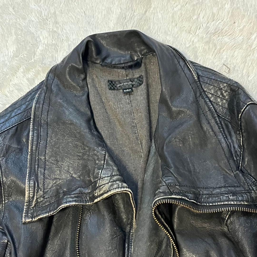 Y2K grunge お兄系 平成初期 変形 leather jacket M