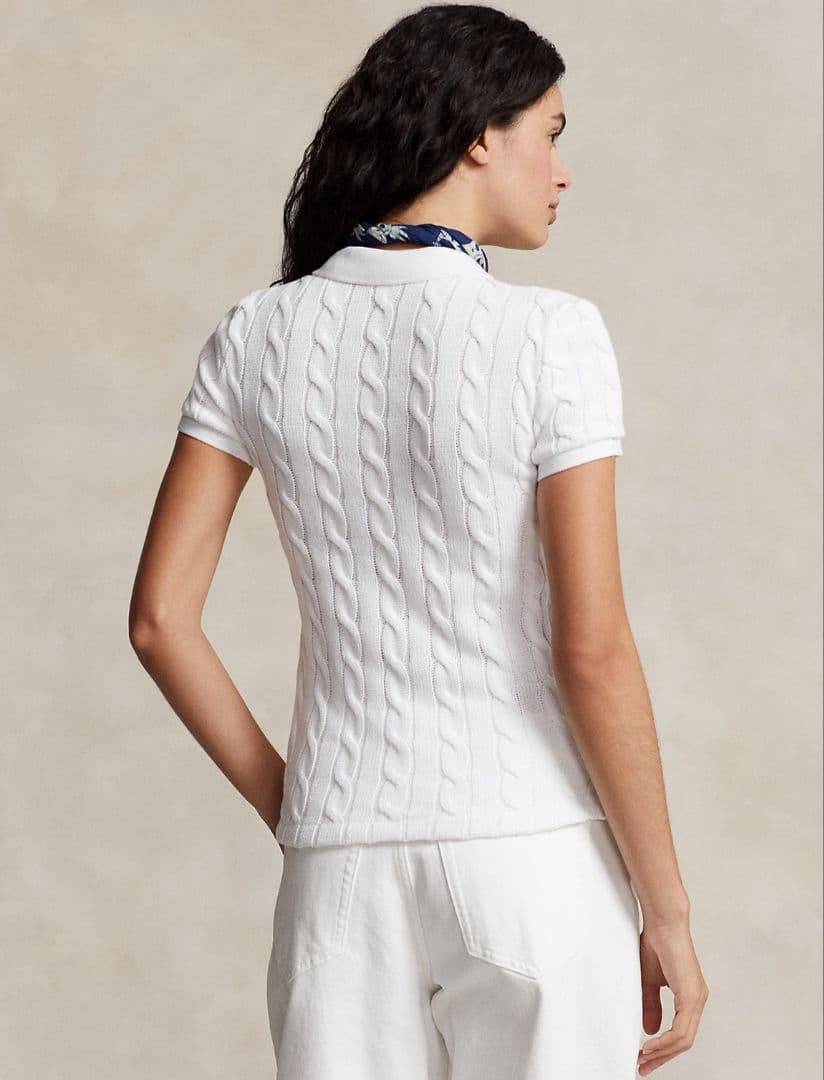 めぇめぇ様☆ポロラルフローレン ケーブル編み ポロシャツ ピンクパープルXL半袖