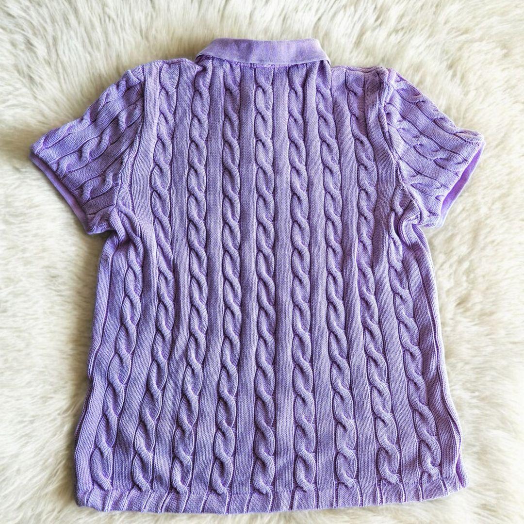 めぇめぇ様☆ポロラルフローレン ケーブル編み ポロシャツ ピンクパープルXL半袖