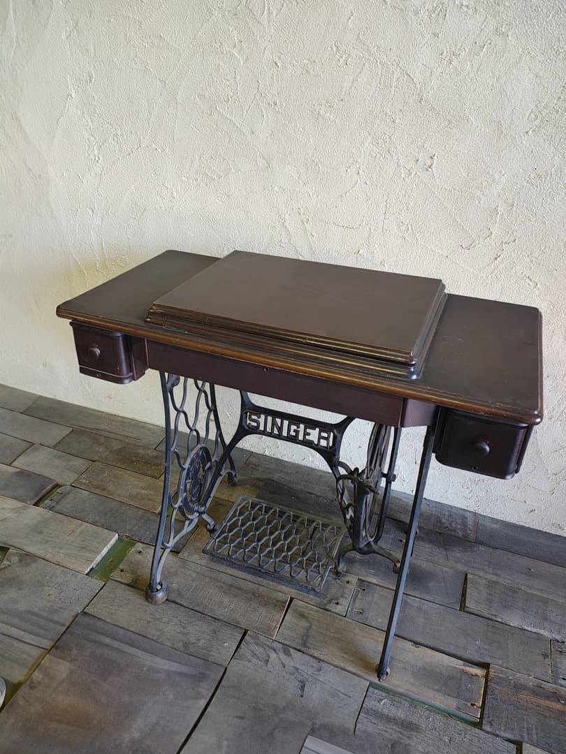 SINGER ミシンテーブル 引き出し付き　ビンテージ　M0166
