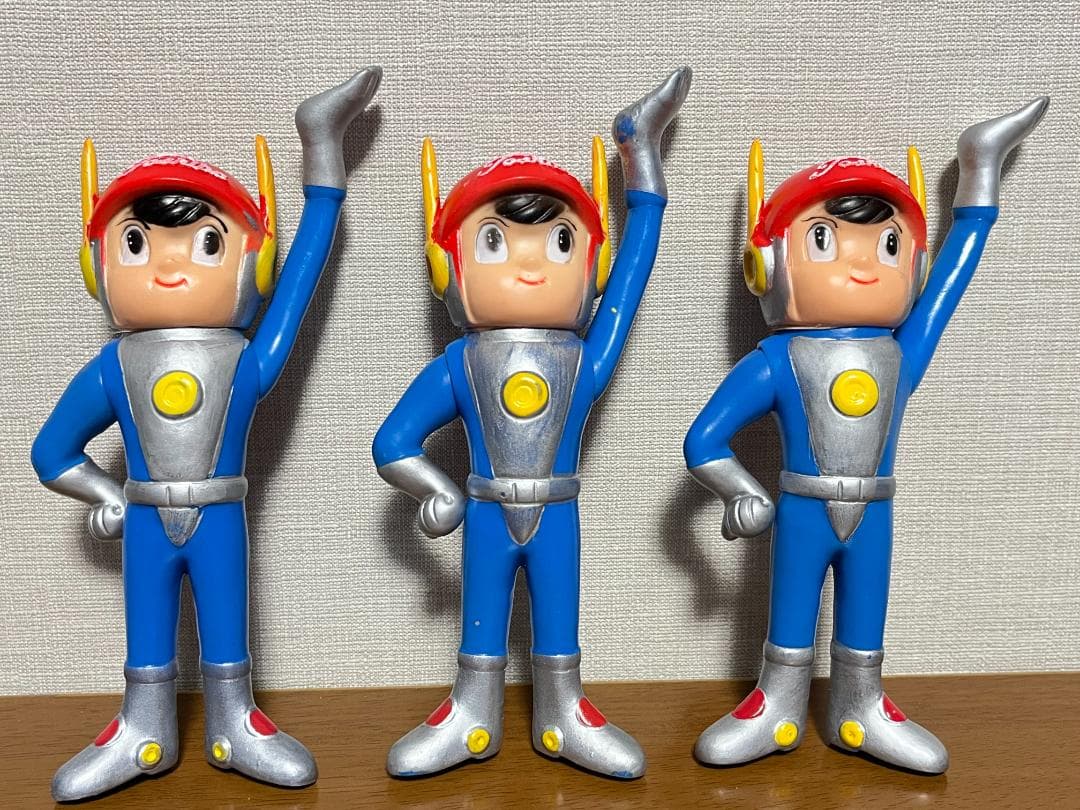 東芝 光速エスパー ソフビ ３体セット　当時物 昭和 レトロ 企業物