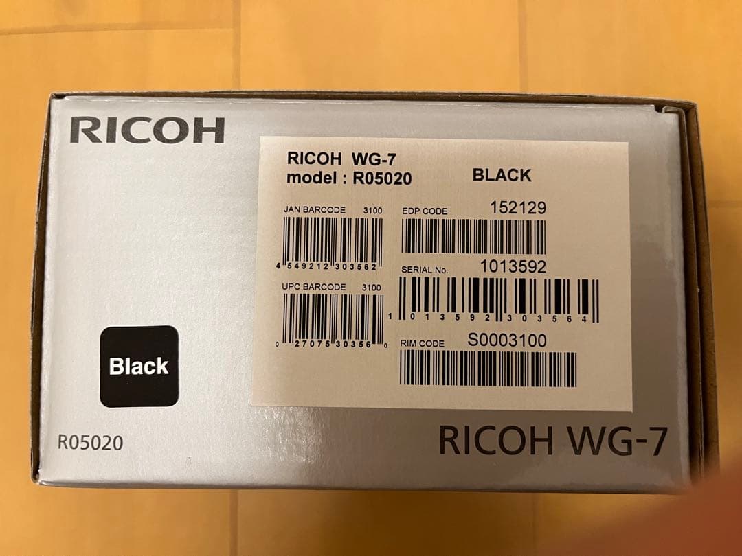 RICOH WG-7 ブラック 新品未開封 デジタルカメラ 防水 耐衝撃