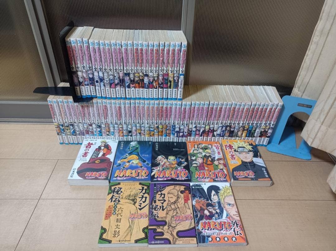 良品 初版 NARUTO ナルト 関連８冊 全巻 全巻セット 送料無料 岸本斉史