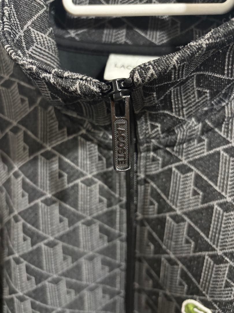 ラコステ　モノグラムジャガード　トラックジャケット S