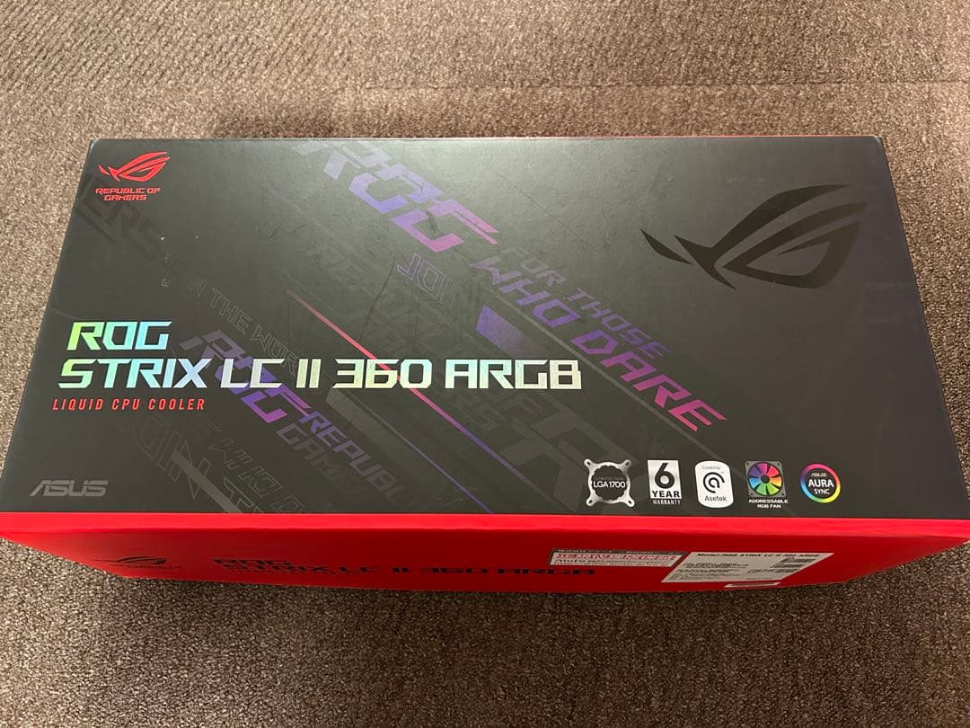 ASUS ROG STRIX LC II 360 ARGB 水冷クーラー