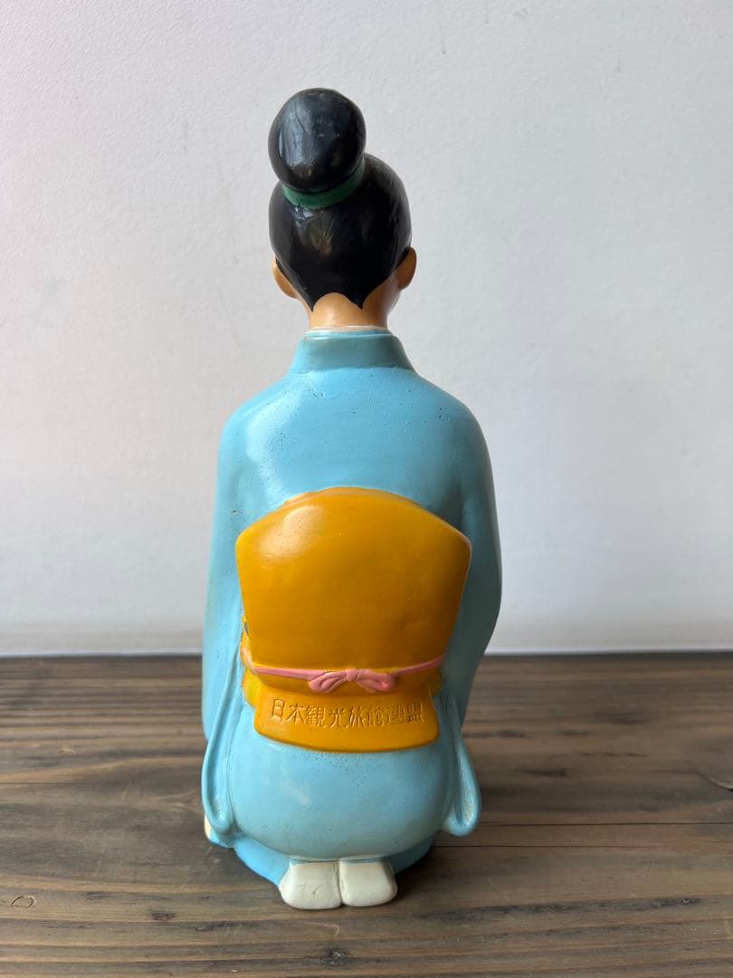 レトロ 日本観光旅館連盟 ソフビ フィギュア 人形 日館蓮　旅館 温泉 女将