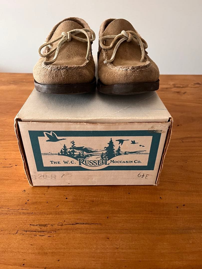 RUSSELL MOCCASIN スエード モカシン 6.5 箱付