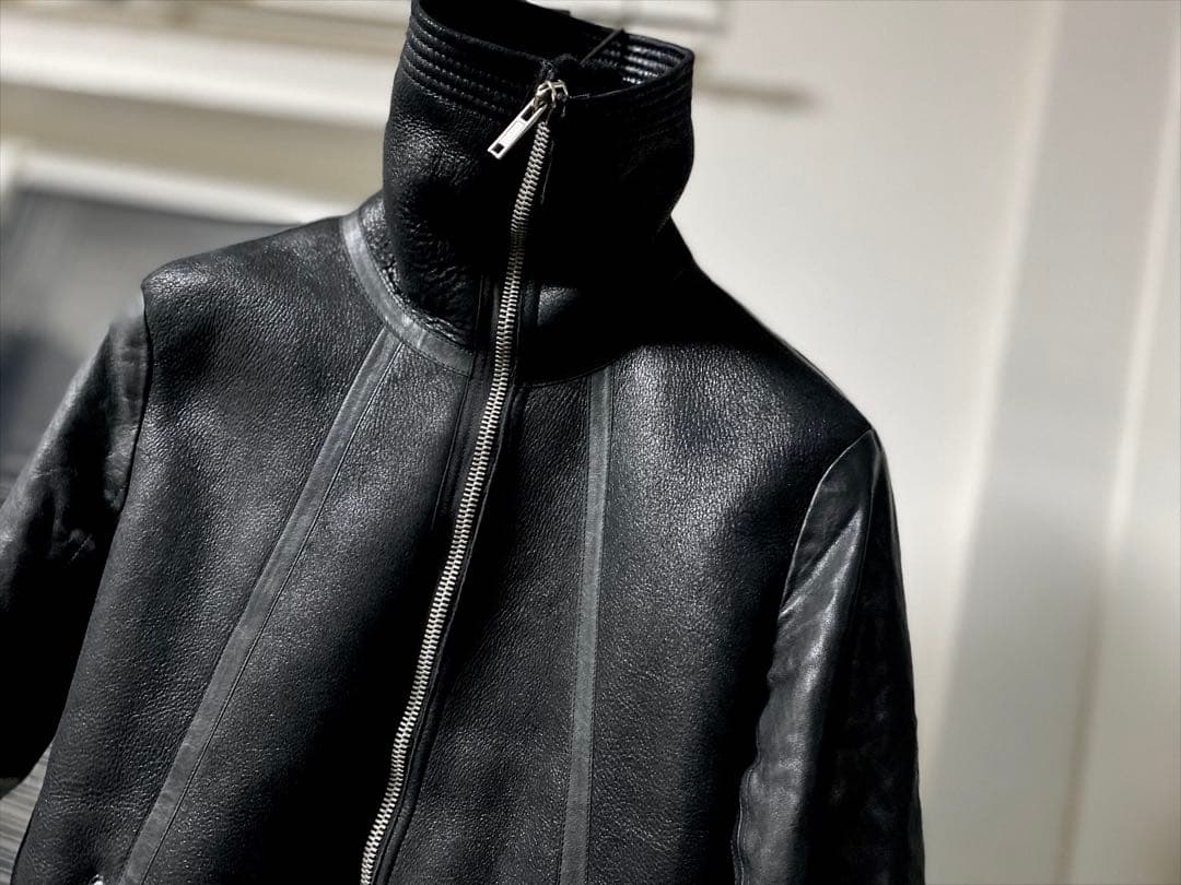 ジャケット・アウター Rick Owens mouton leather jacket drkshdw