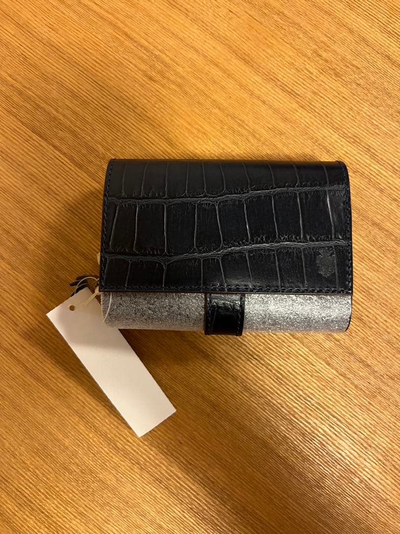 【新品】Felisi 財布 BLUE クロコダイル型押し