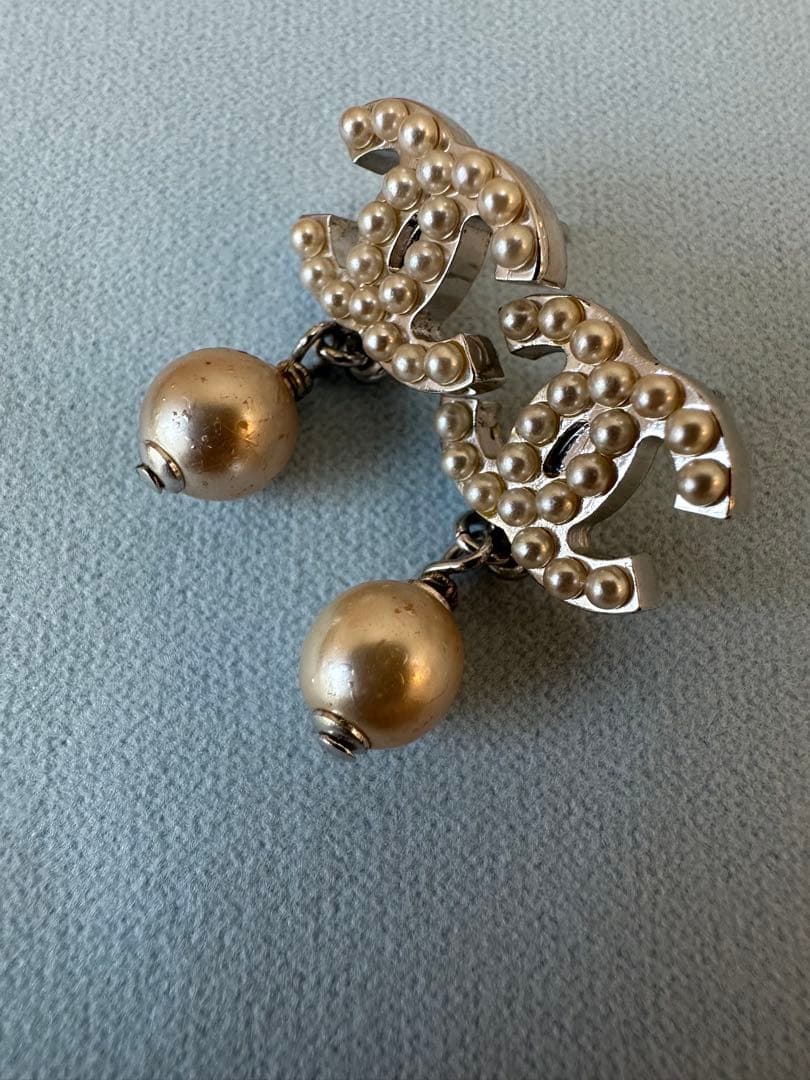 【CHANEL】ココマーク&パールピアス