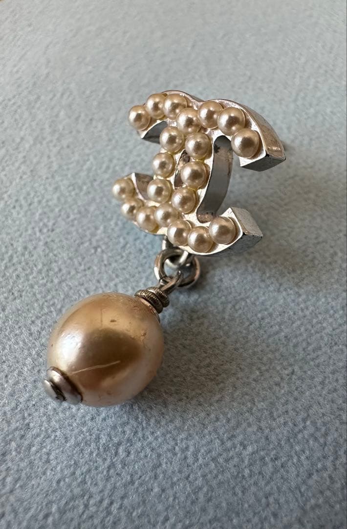 【CHANEL】ココマーク&パールピアス