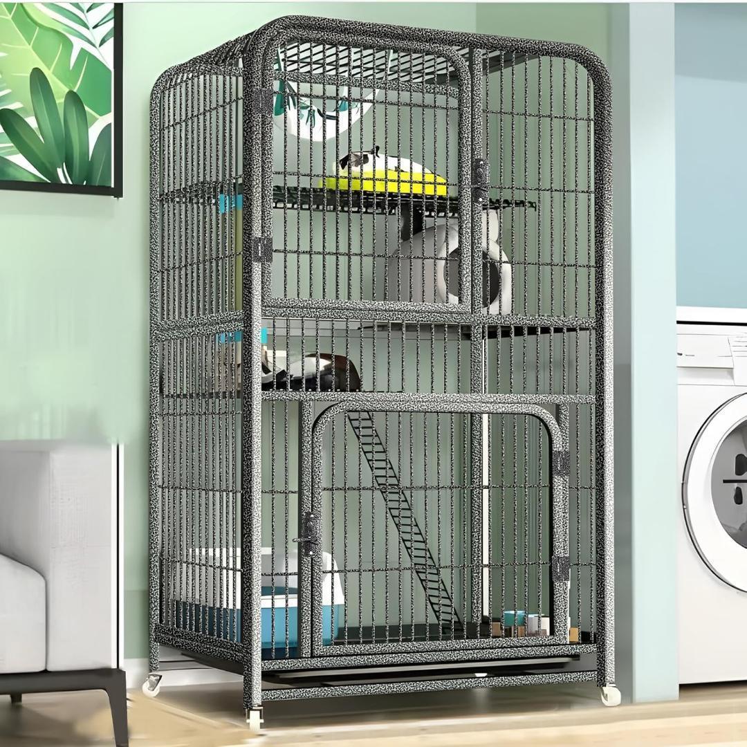 大型猫用 室内猫ケージ 135*78*55CM 猫ケージ　ペットケージ