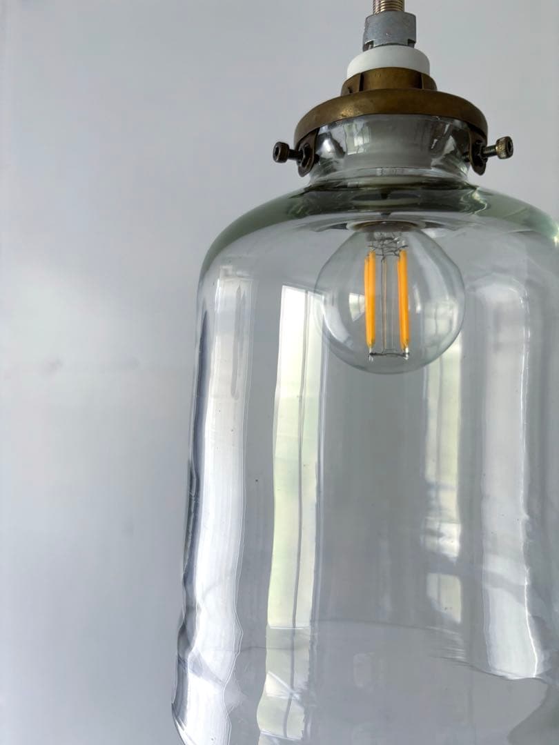 左藤玲朗（左藤吹きガラス工房）ガラスランプシェード