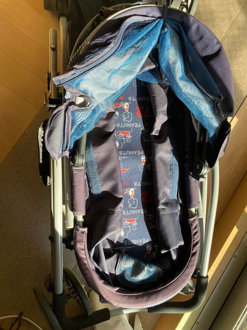 ペットパラダイス⭐︎スヌーピー柄 ペットカート ネイビー