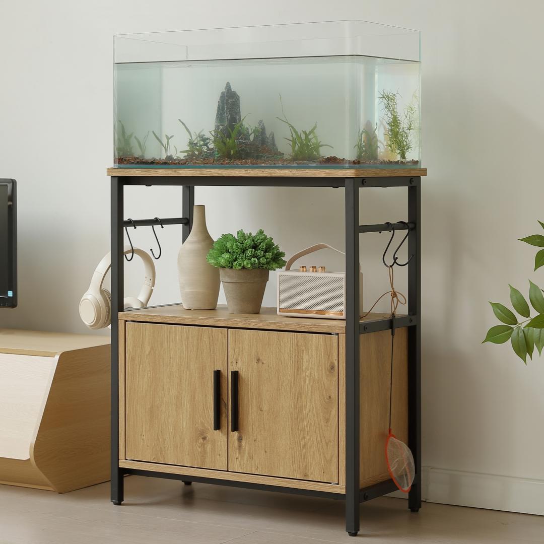 水槽台 水槽スタンド 耐荷重120kg 幅60cm 三段 フック付き 両開き扉