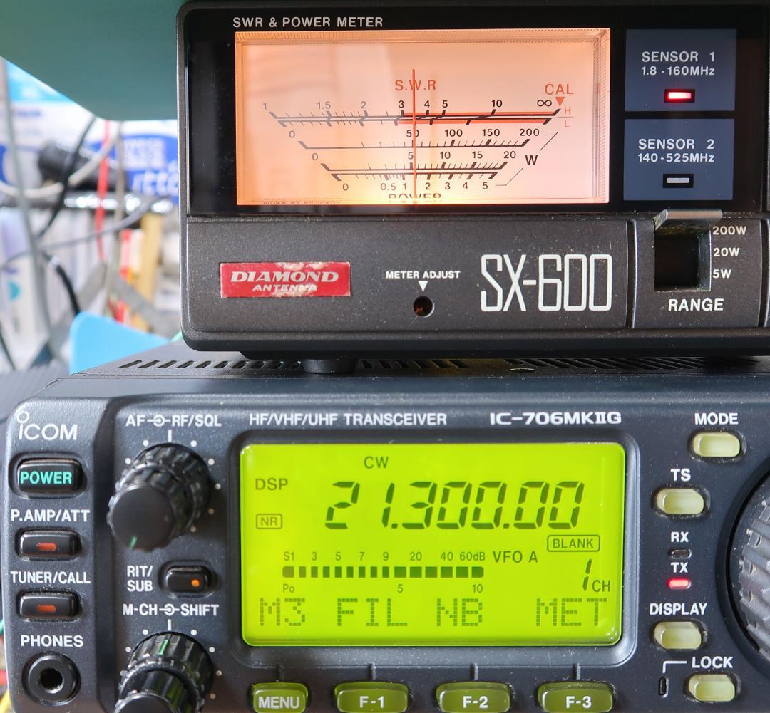 ICOM IC-706MK2GM 50W機 オプションフィルタ装着品