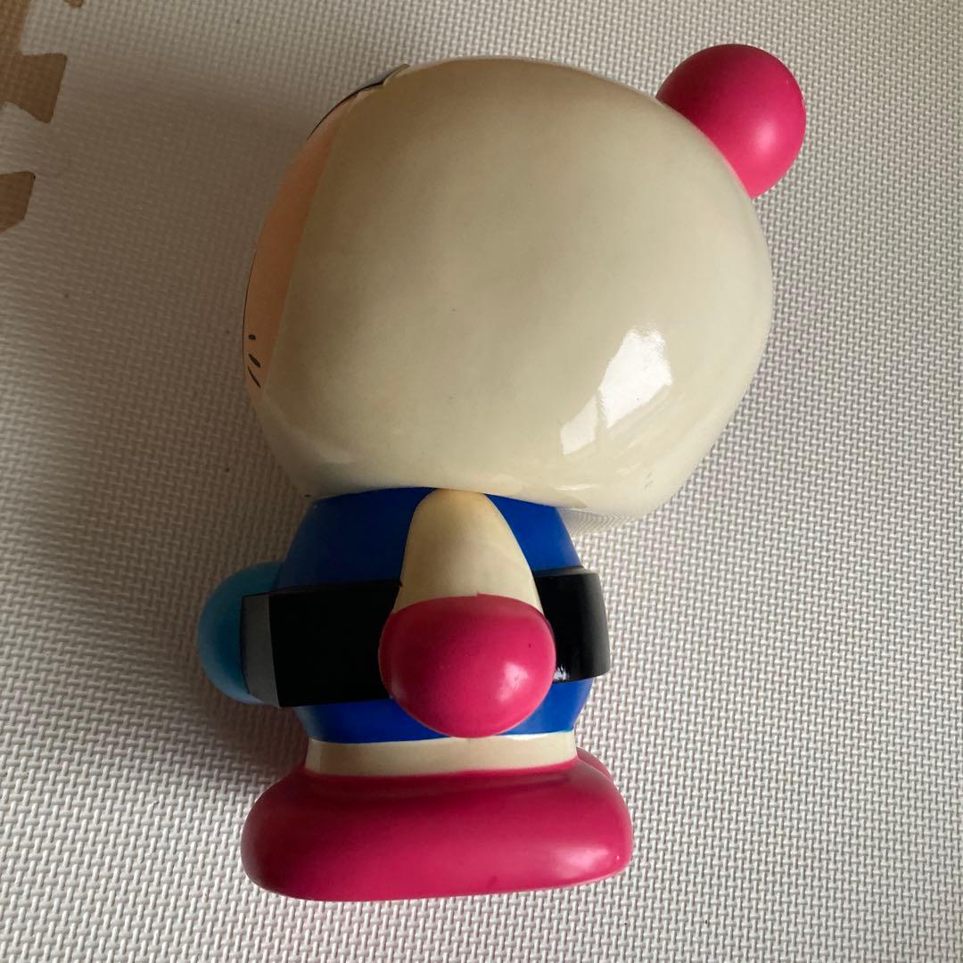 ボンバーマン 貯金箱 青 白 ピンク 約34cm