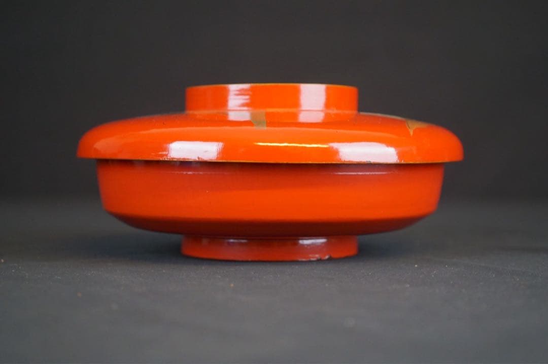 富士山 松蒔絵 大平鉢 木製漆器 箱付