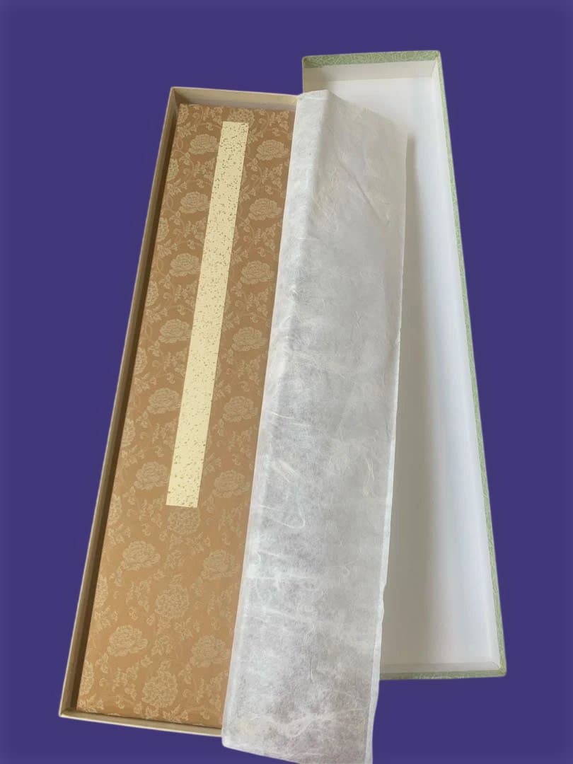 短冊帖 正絹織物表紙　折装14枚差し 未使用品