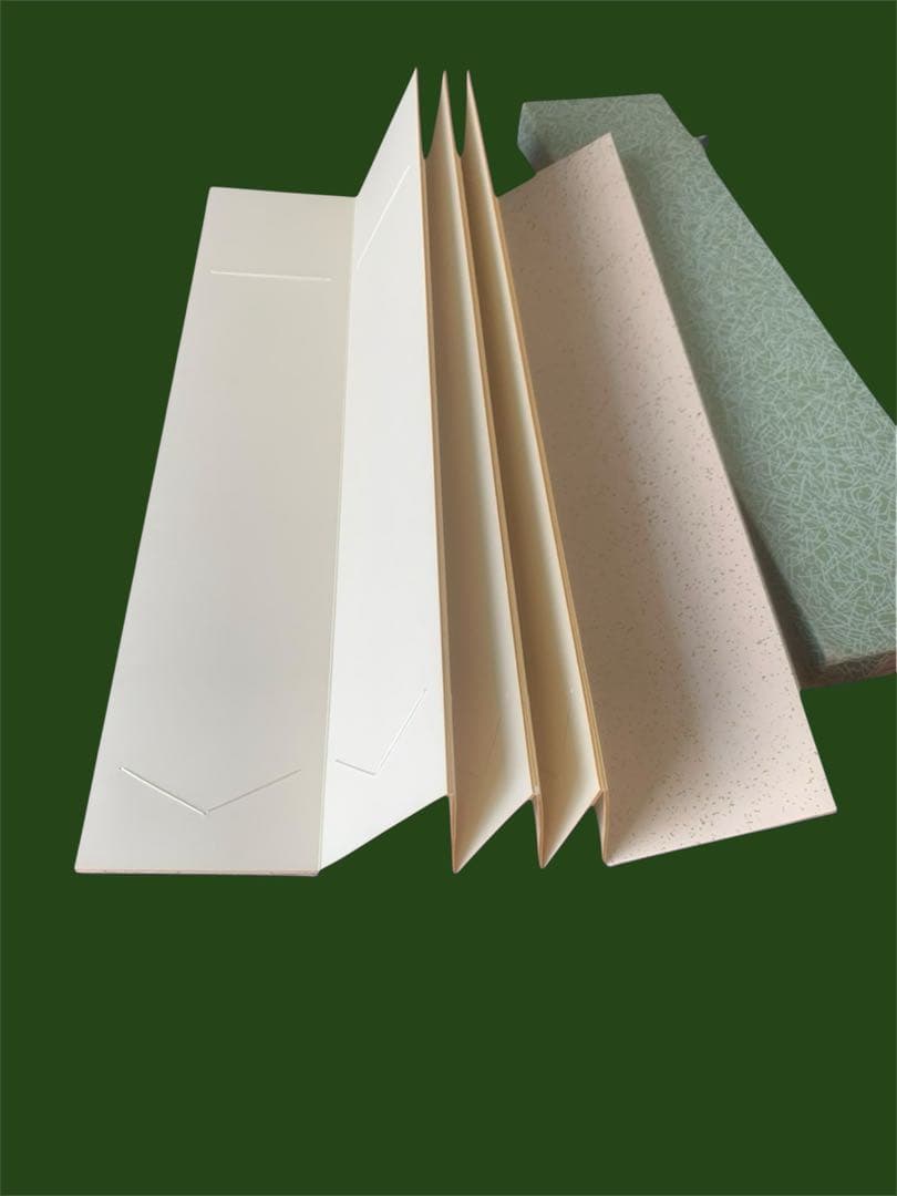 短冊帖 正絹織物表紙　折装14枚差し 未使用品