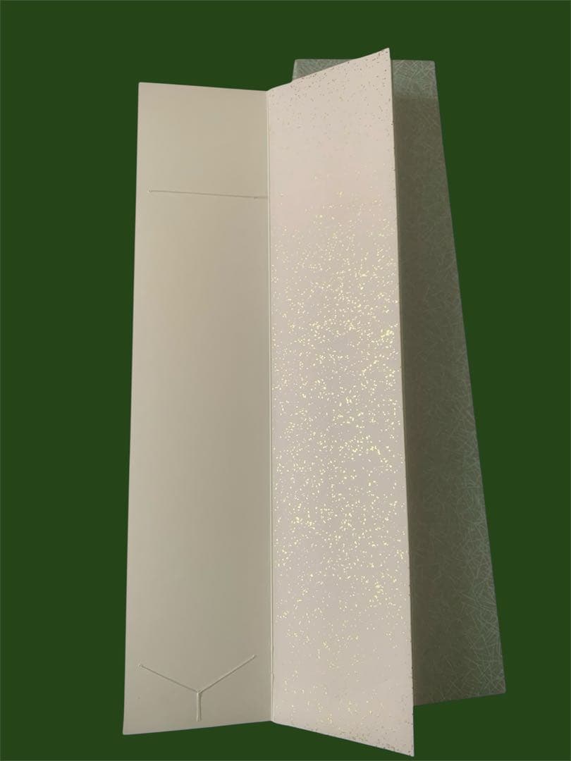 短冊帖 正絹織物表紙　折装14枚差し 未使用品