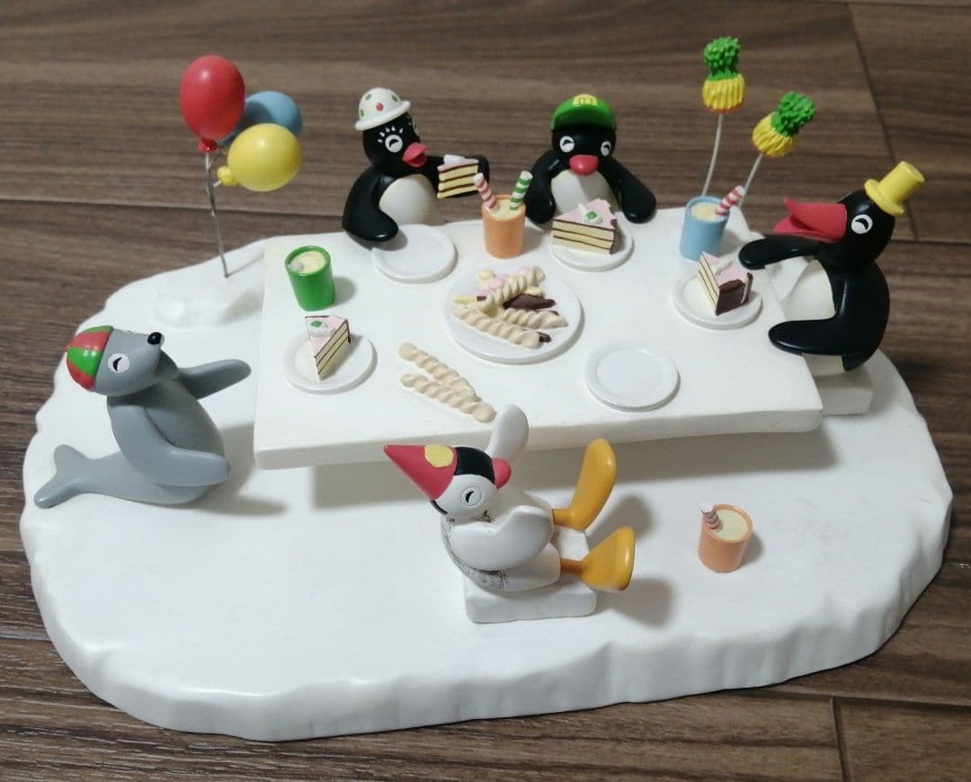 希少レア ピングー バースデー フィギュア pingu ジオラマ パーティー
