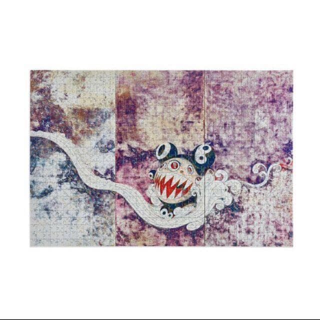 村上隆の3枚組絵画『727』高品質1000ピースの村上隆ジグソーパズル