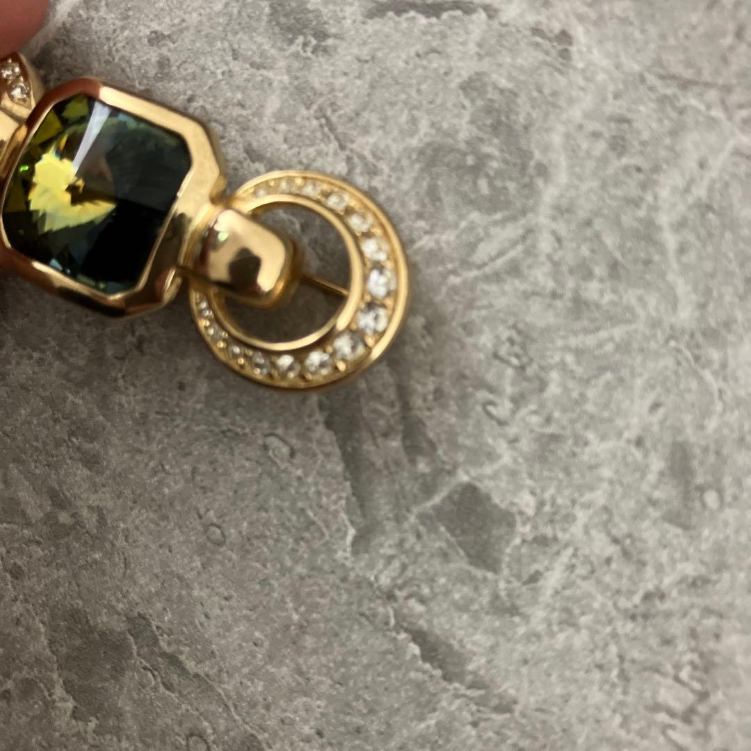 Christian Dior クリスチャン ディオール ラインストーン ブローチ