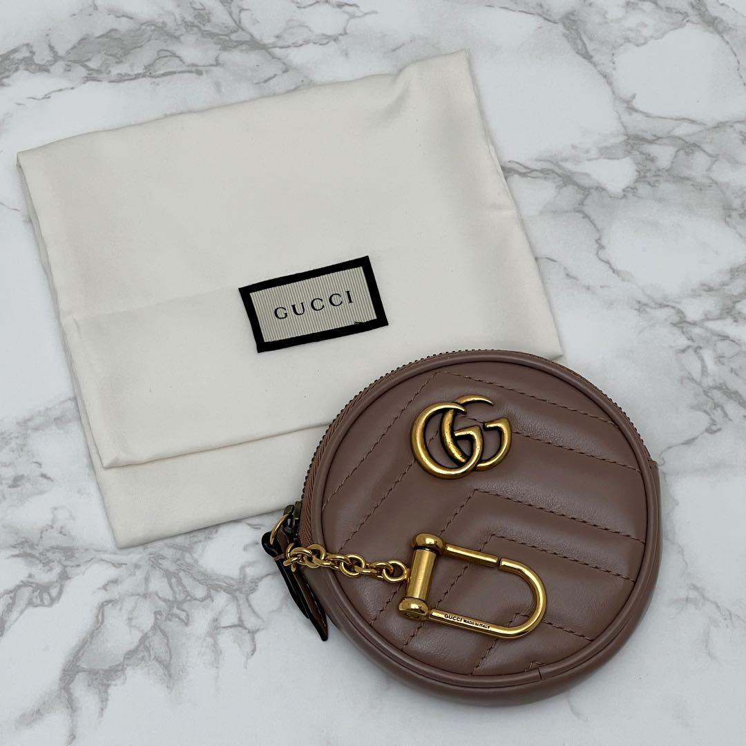 グッチ GGマーモント パース ケース ベージュ GUCCI