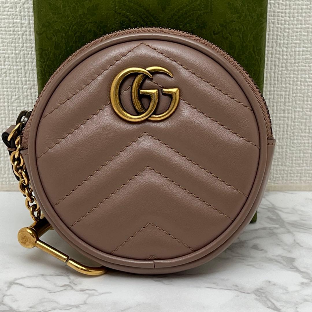 グッチ GGマーモント パース ケース ベージュ GUCCI