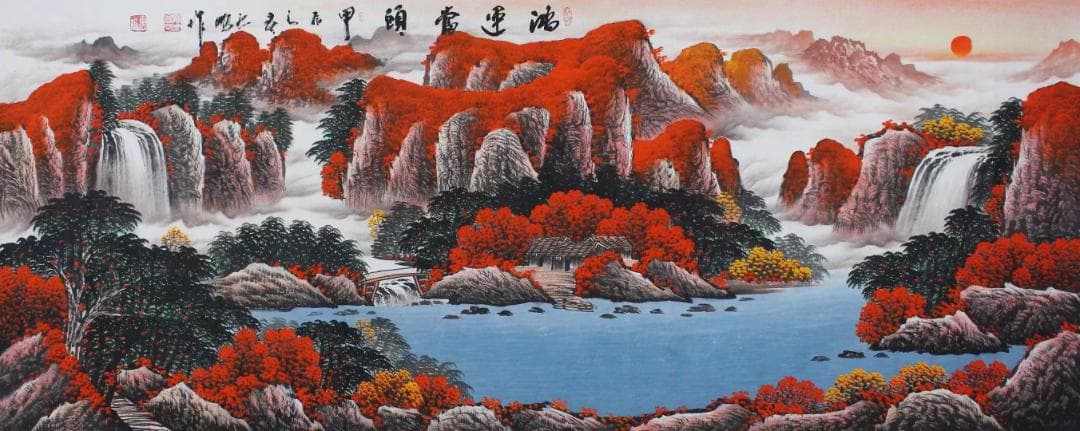 高雲鵬、本物です。国家一級美術師。