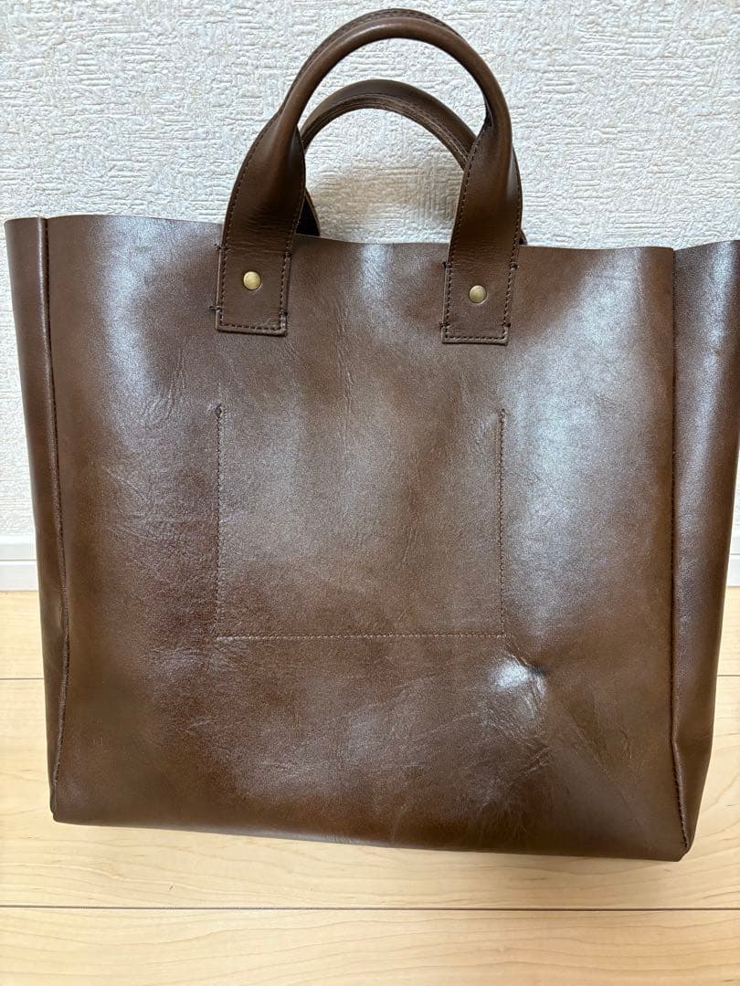 BEAMSBOY レザーハンドバッグ