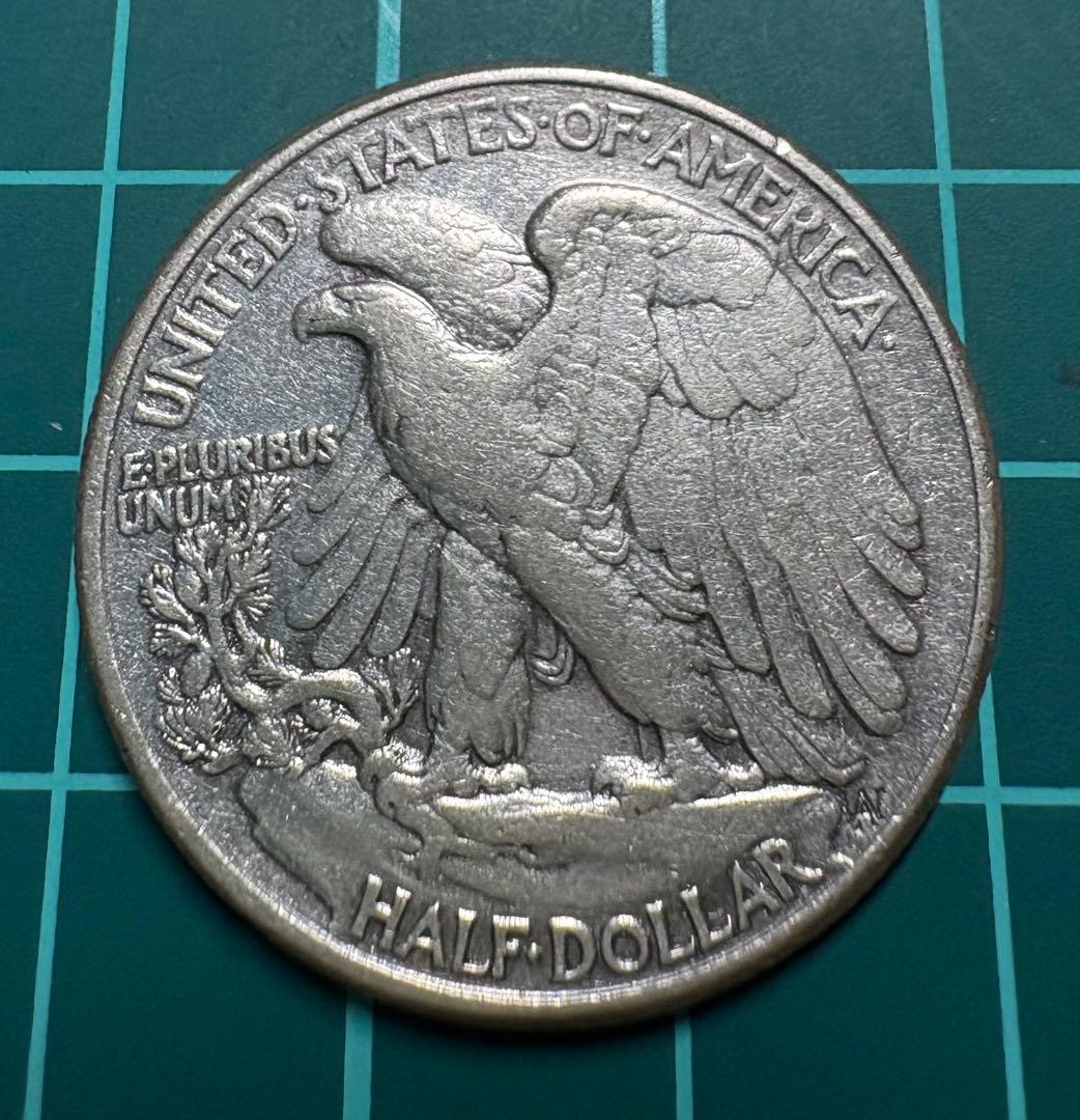 1944年 、1945年【ミントマークS】ウォーキング・リバティ 50セント