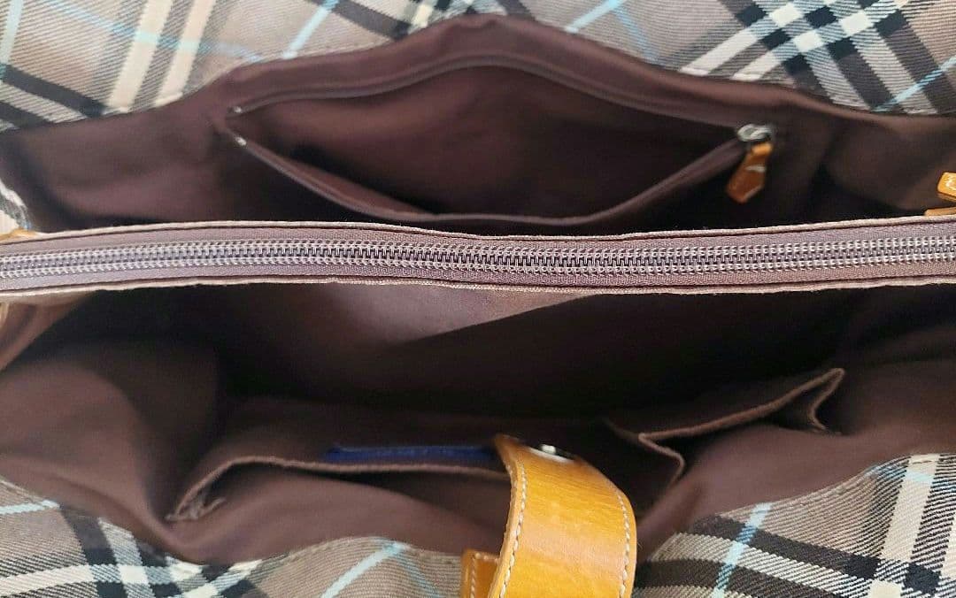 BURBERRY BLUE LABEL ハンドバッグ ノバチェックキャンバス