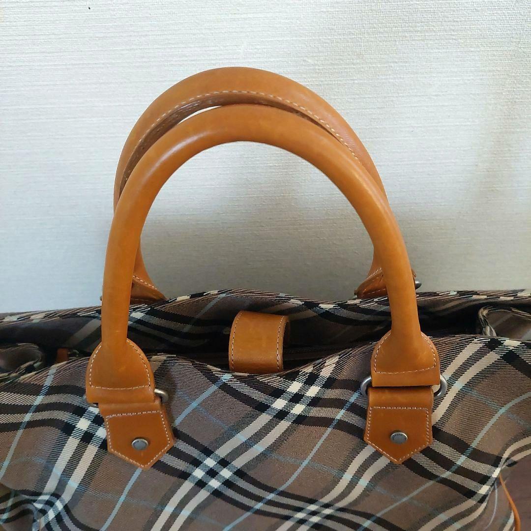 BURBERRY BLUE LABEL ハンドバッグ ノバチェックキャンバス