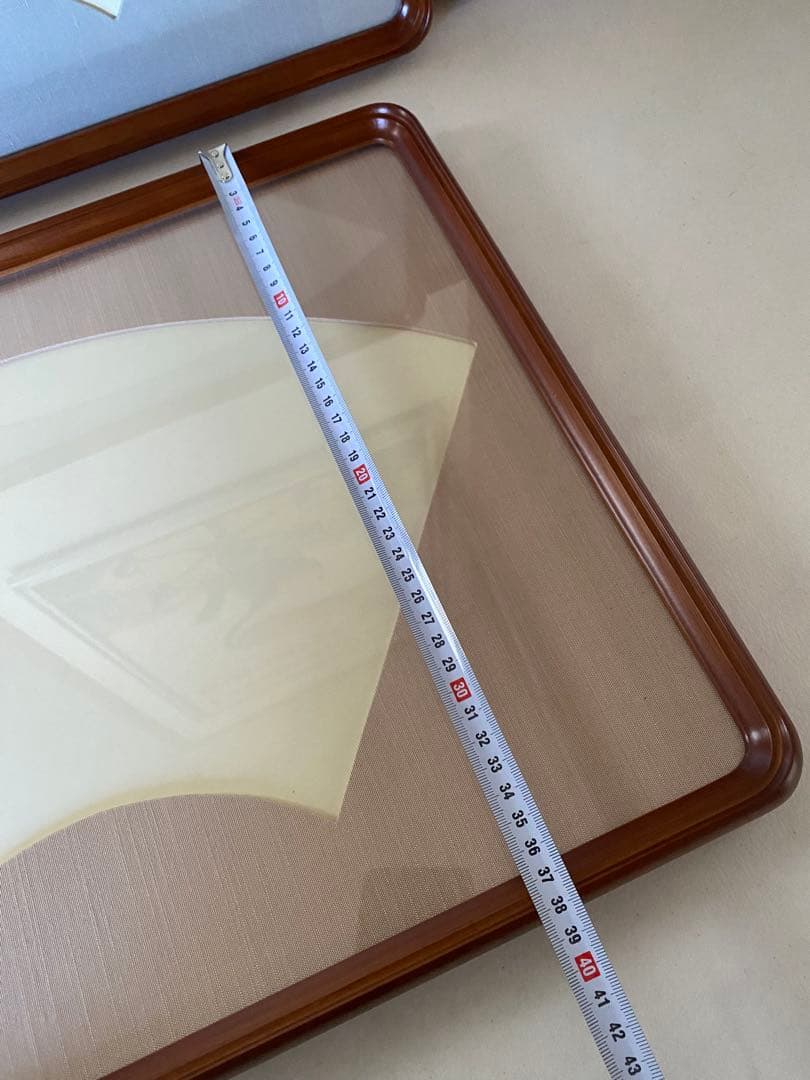 扇型　額縁　5枚　書道　扇面　木製額縁　和風　未使用　まとめ売り