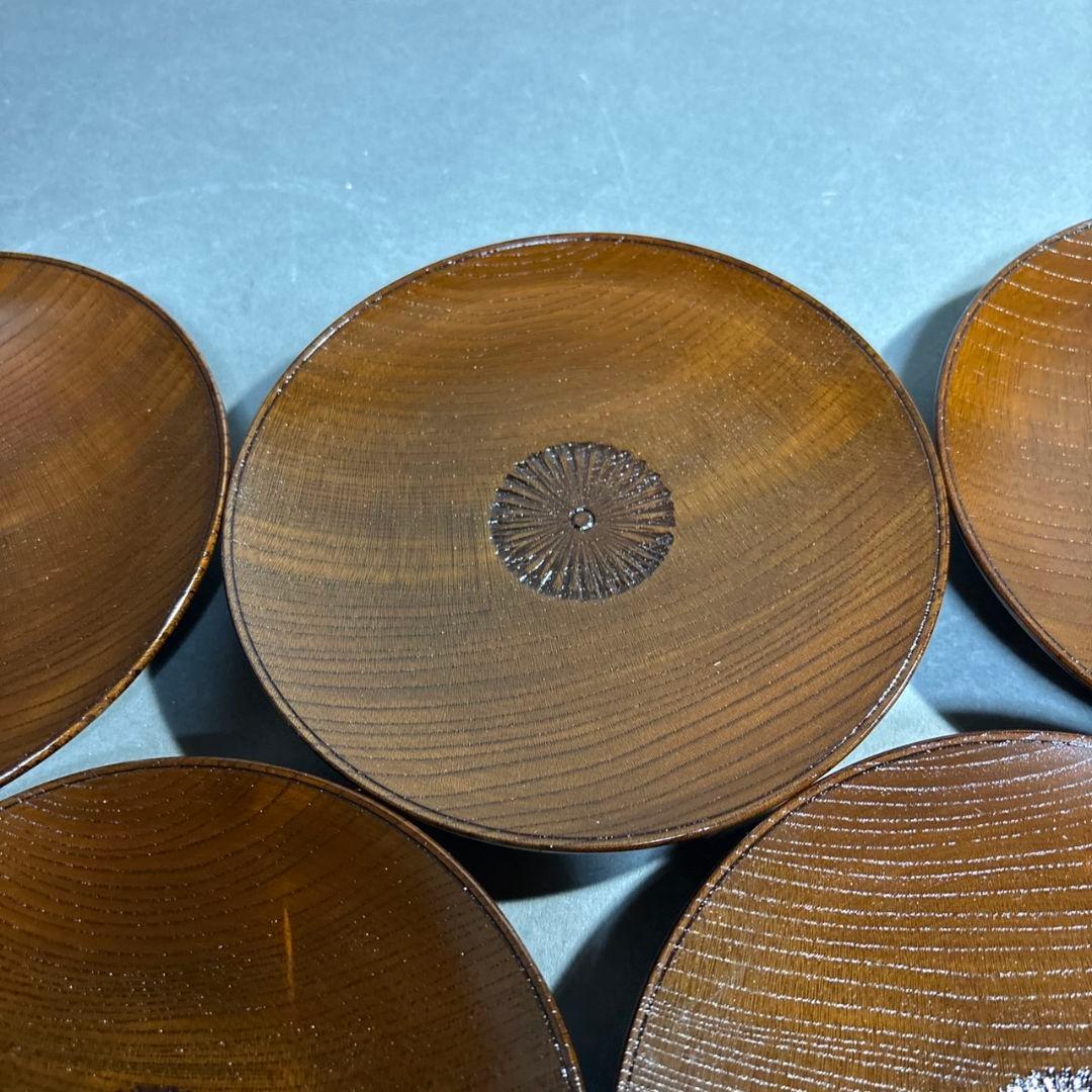 人間国宝　川北良造　銘々皿　５客　共箱