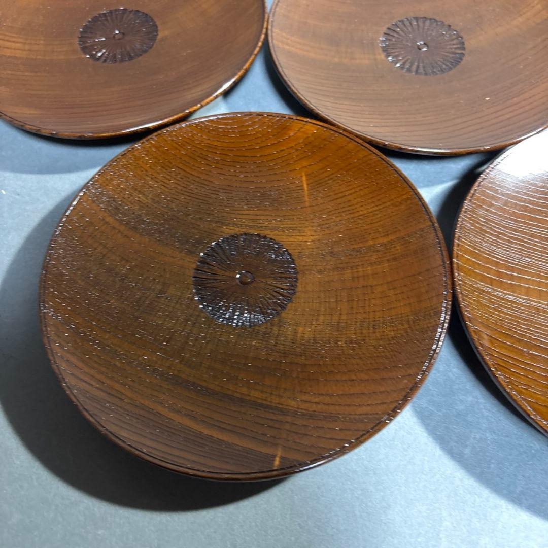 人間国宝　川北良造　銘々皿　５客　共箱