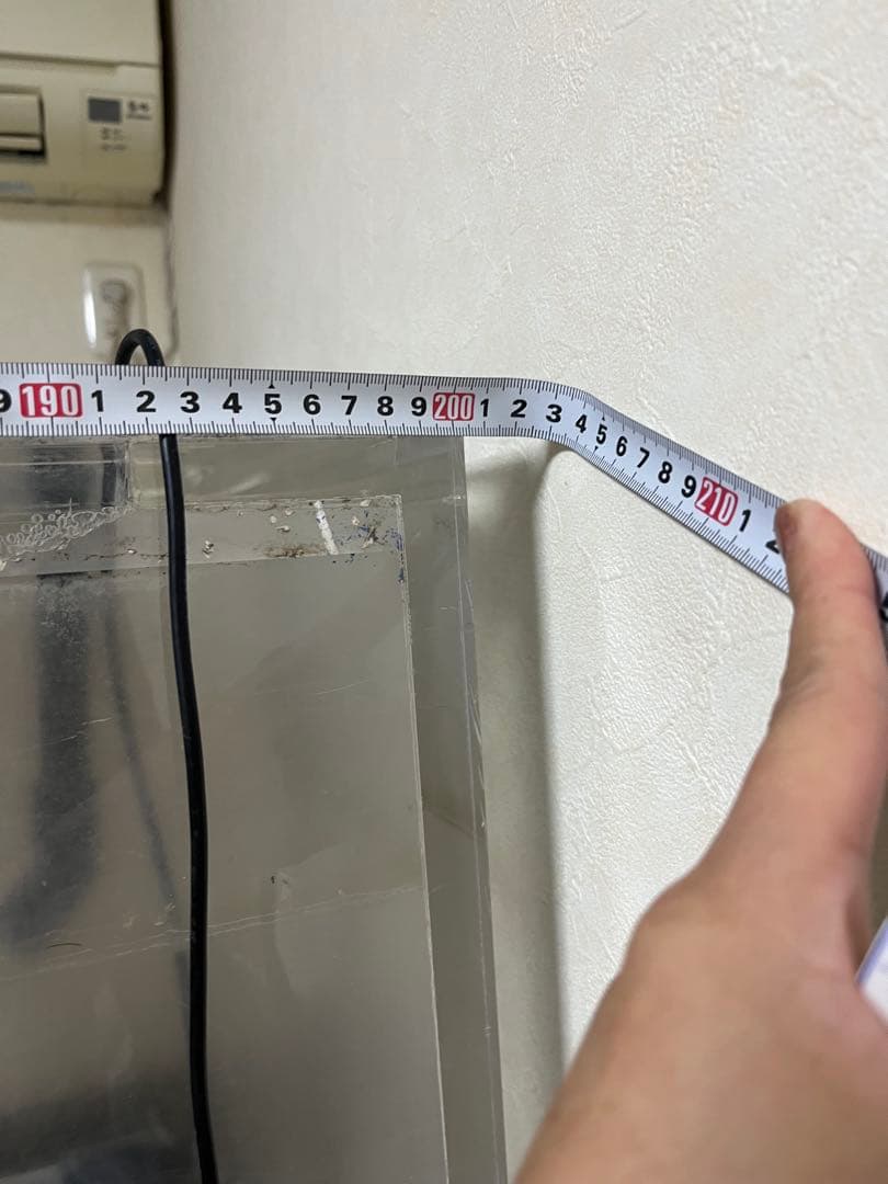 大型アクリル水槽 横幅200cm縦75 奥行100 自宅まで引取り可能な方限定