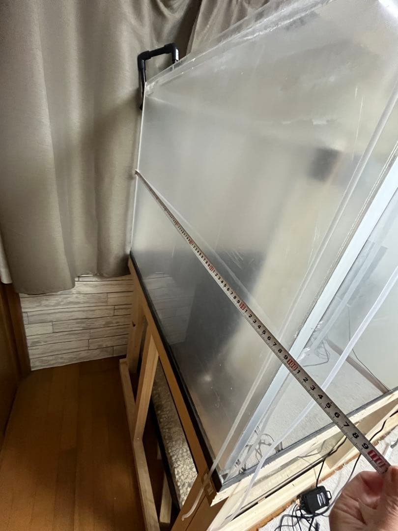 大型アクリル水槽 横幅200cm縦75 奥行100 自宅まで引取り可能な方限定