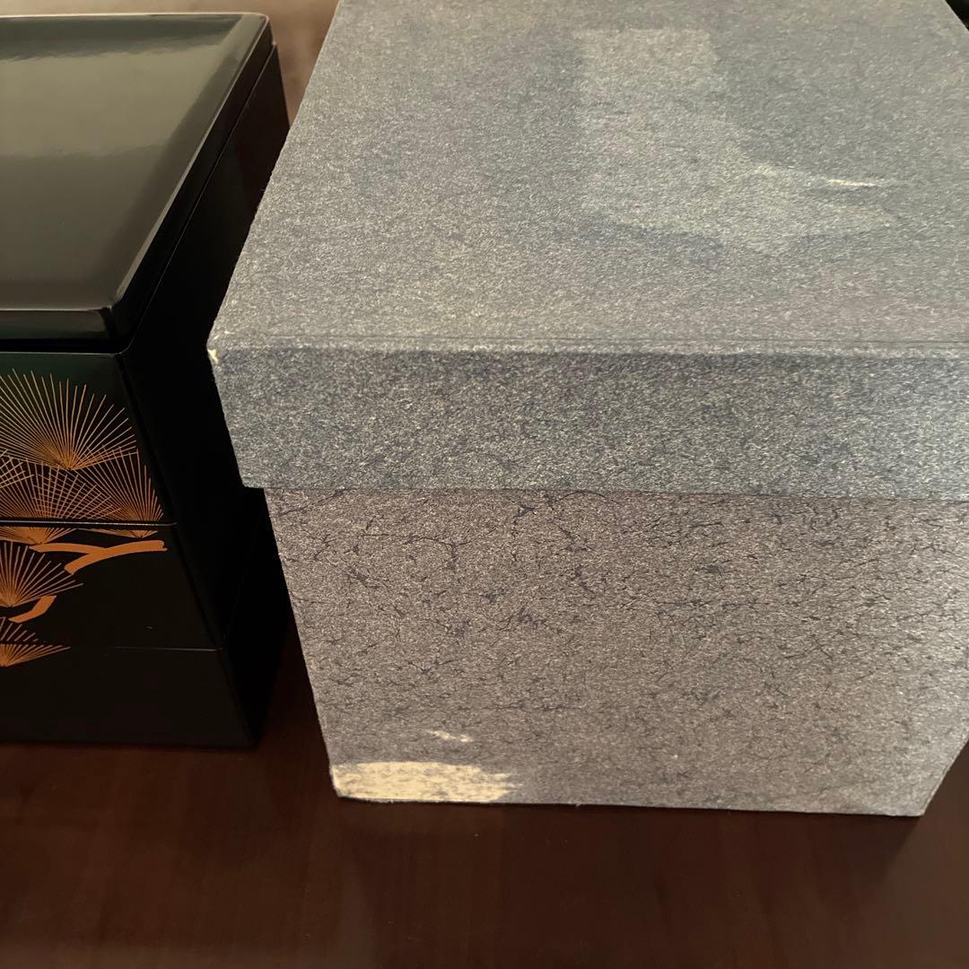 輪島塗 三段重 沈金 天然木