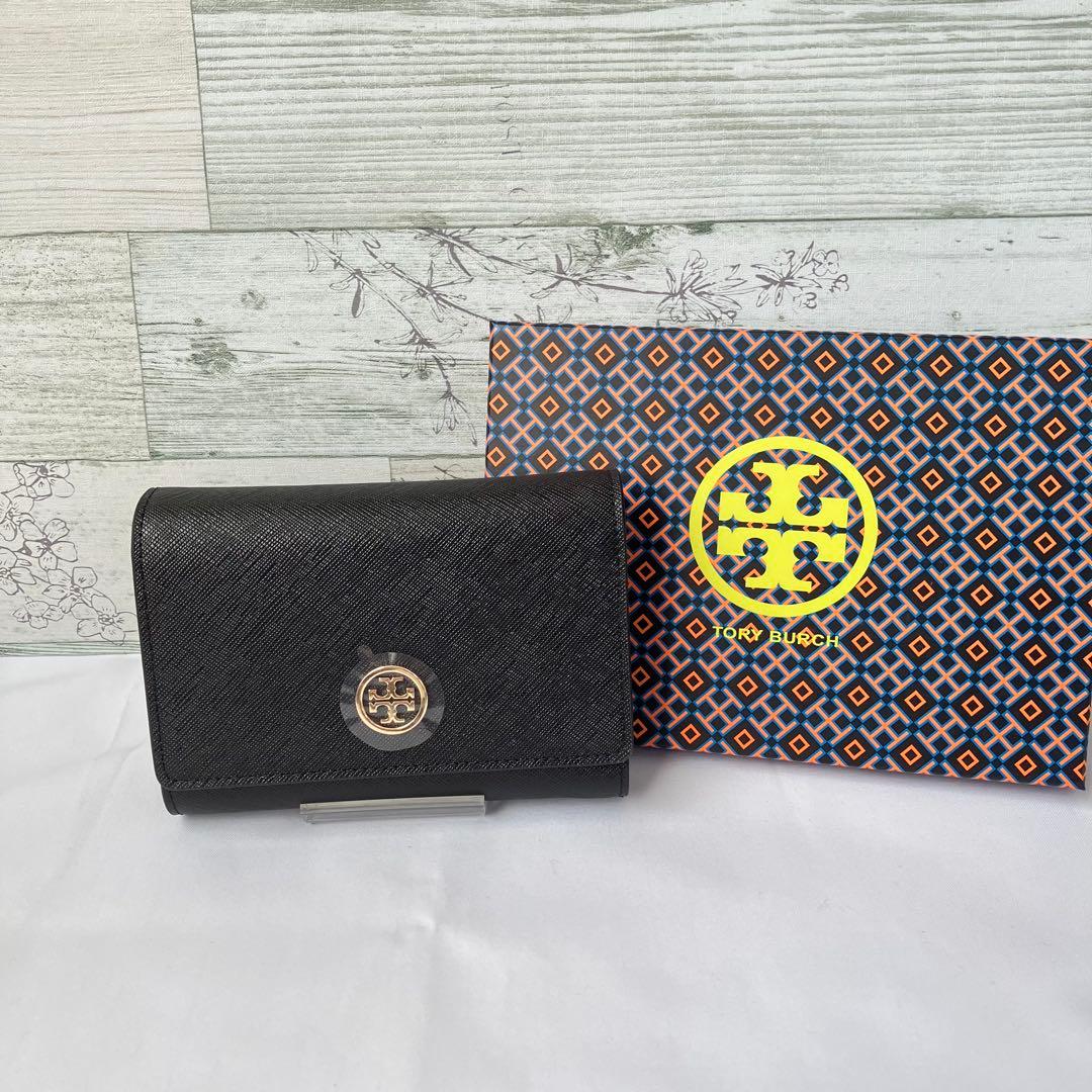 【値下交渉可能】トリーバーチ　Tory Burch ブラック 三つ折り財布