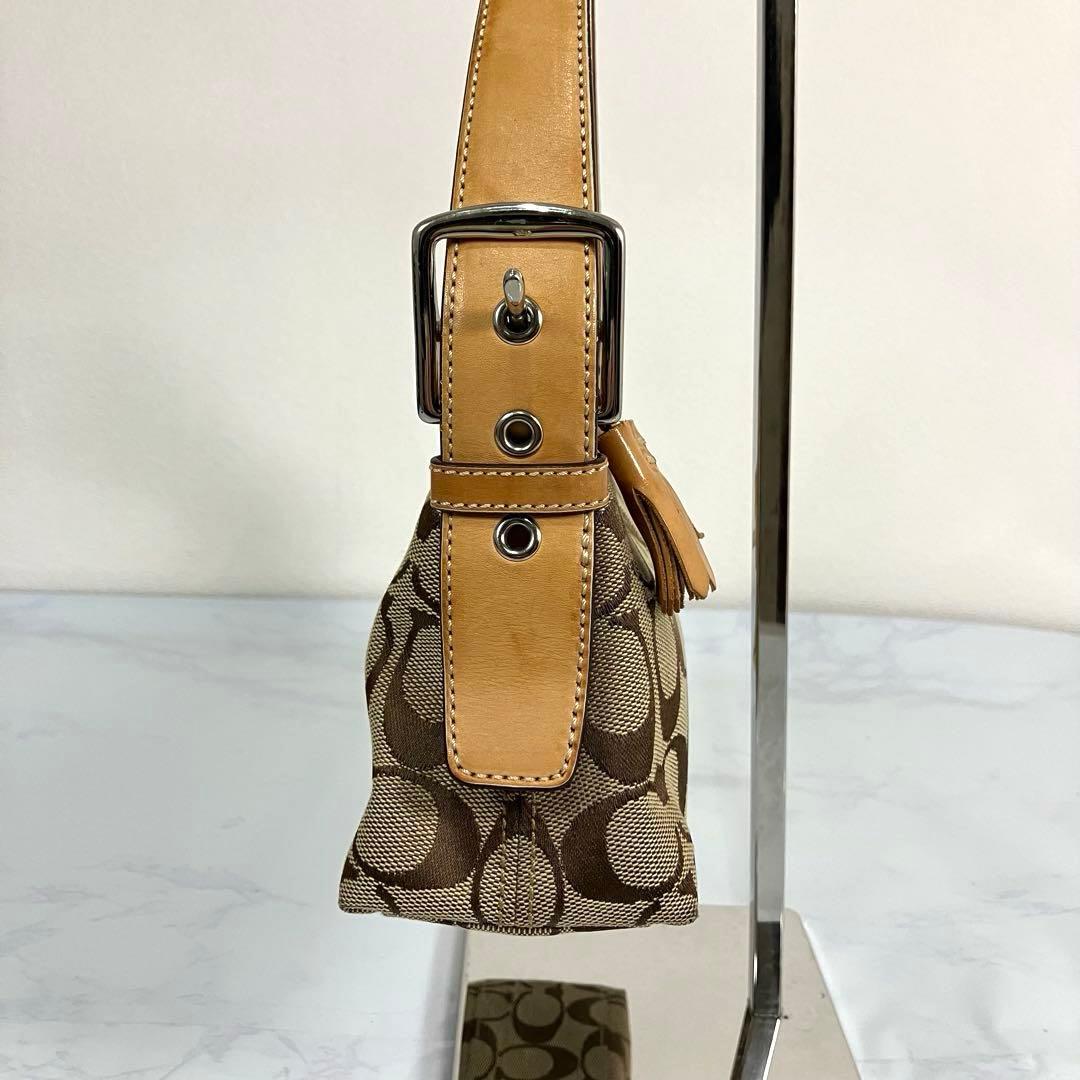 COACH コーチ 6371 アクセサリーポーチ シグネチャー　ワンショルダー